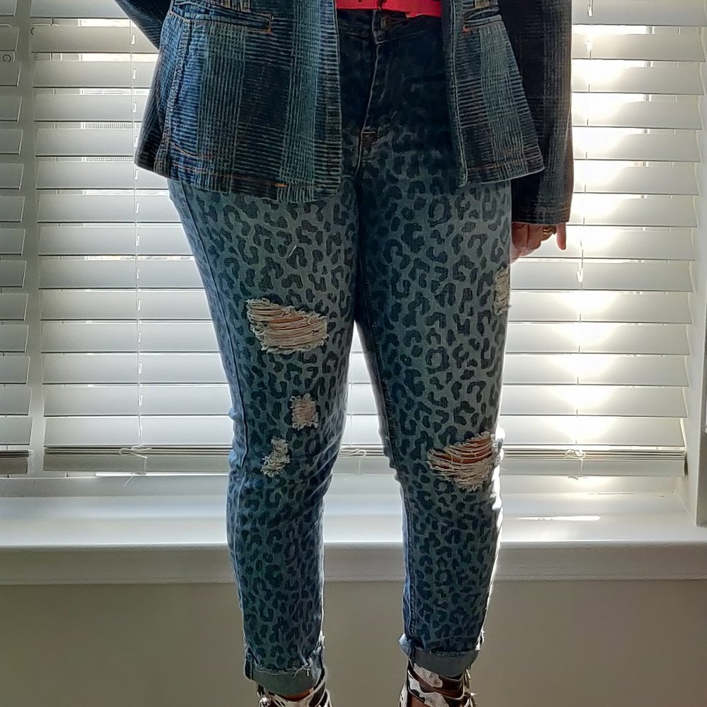 Cheetah Stretch Denim